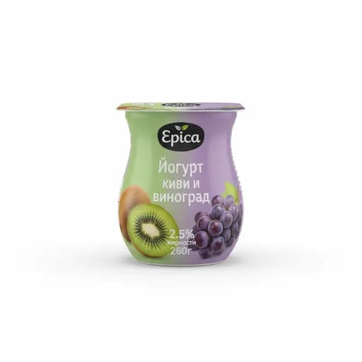 Epica Йогурт киви и виноград 2.5% 260гр