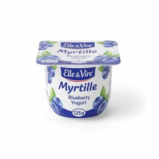 Elle & Vire Myrtille Blueberry Yoghurt 125гр