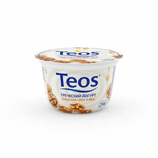 Teos Йогурт греческий Грецкий орех и мед 250гр