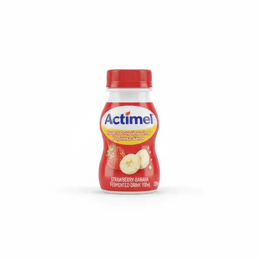 Actimel Кисломолочный напиток Клубника-Банан 100мл