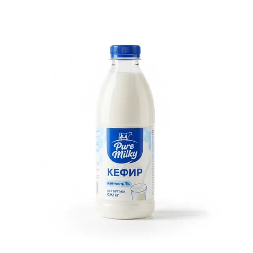 Pure Milky кефир жирность 1% пэт бутылка 0,92 кг