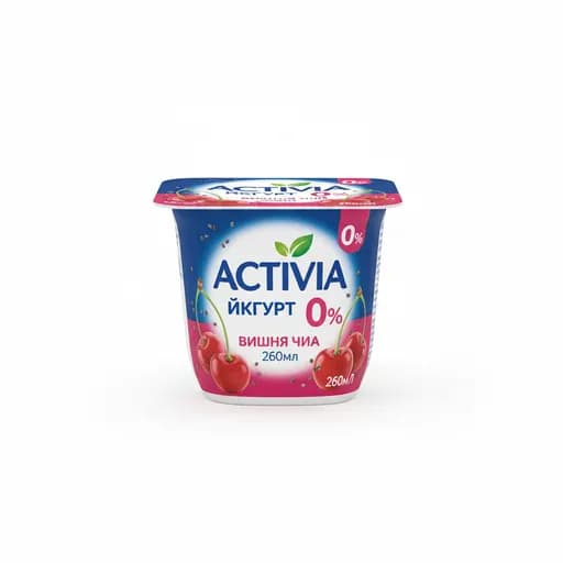 Активиа Йогурт 0% вишня чиа 260мл