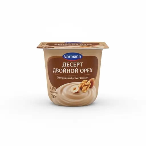 Ehrmann Десерт двойной орех 4 7% 200гр