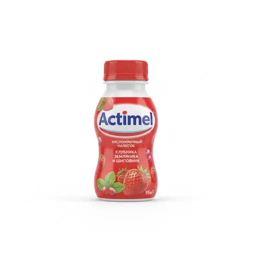 Actimel Кисломолочный напиток Клубника Земляника и Шиповник 95мл