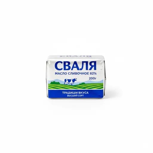 СВАЛЯ Масло сливочное 82% 200гр