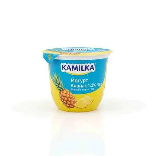 KAMILKA. Йогурт Ананас 1.2% 290гр