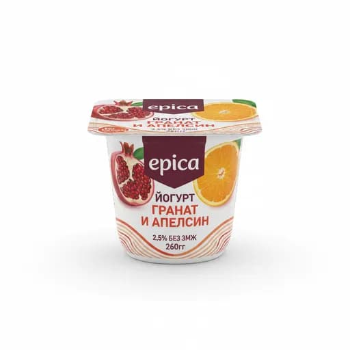 Epica Йогурт гранат и апельсин 2.5% 260гр