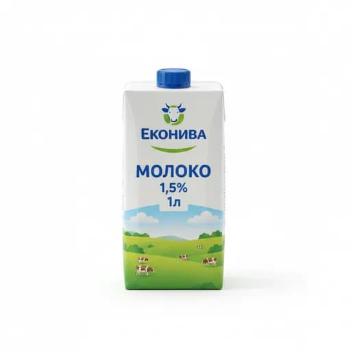 Эконива Молоко 1.5% 1л