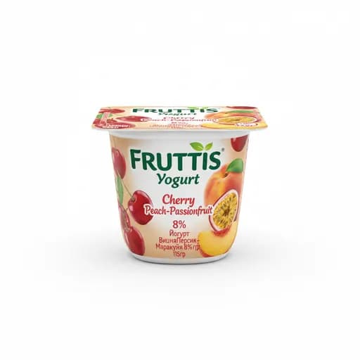 FRUTTIS Йогурт ВишняПерсик-Маракуйя 8% 115гр