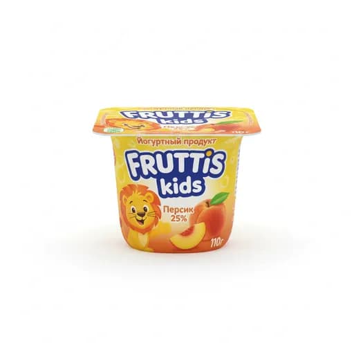 Йогуртный продукт Fruttis kids Персик 25% 110г