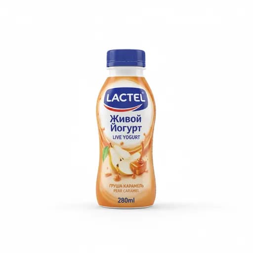 LACTEL Йогурт живой Груша карамель 280мл