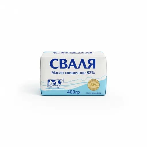 СВАЛЯ Масло сливочное 82% 400гр