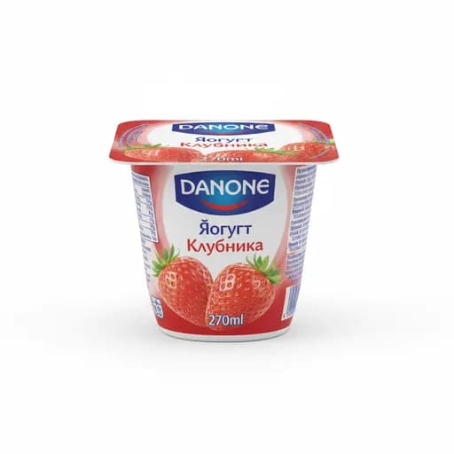 Danone Йогурт Клубника 270мл