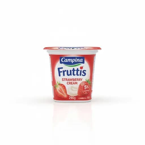Campina fruttis клубника сливоч 5% 290 грамм п/б