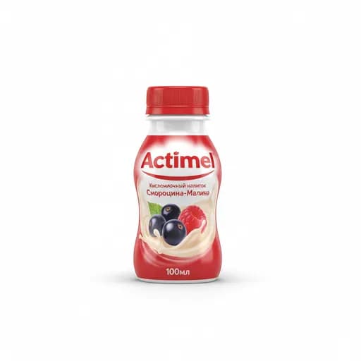 Actimel Кисломолочный напиток Смородина-Малина 100мл