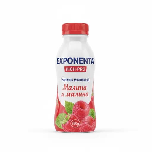 Exponenta High-Pro Напиток молочный Малина и малина 250гр