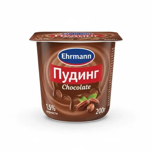 Ehrmann Пудинг Chocolate 1 5% 200гр